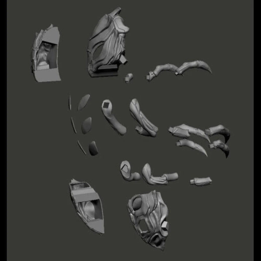 Digital STL Blue Beatle Armor Blue...