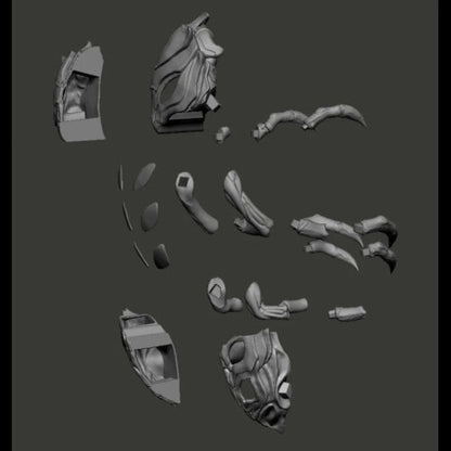 Digital STL Blue Beatle Armor Blue...