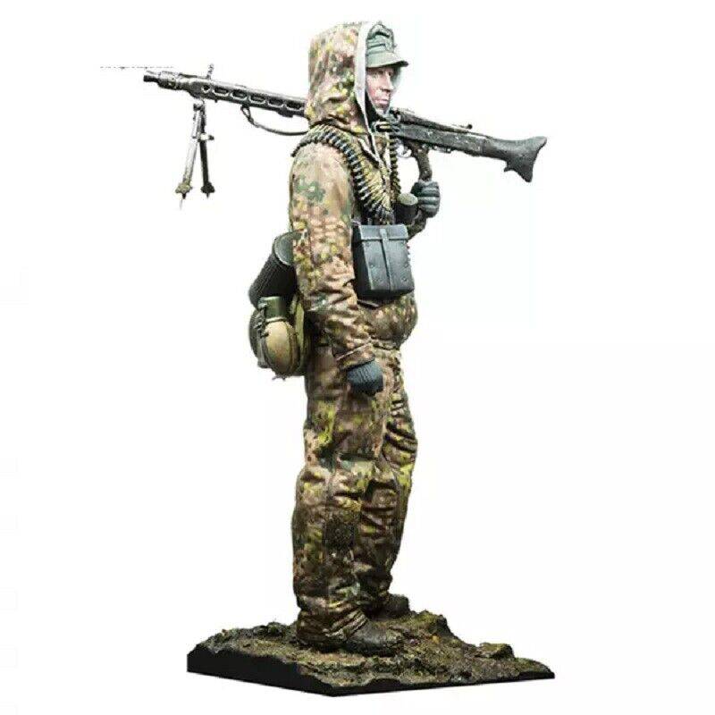 1/16 Resin Model Kit German Soldier Machine Gunner WW2 Unpainted - Model-Fan-Store