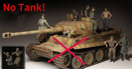 1/35 10pcs Resin Model Kit German Soldiers Tank Crew WW2 Unpainted - Model-Fan-Store