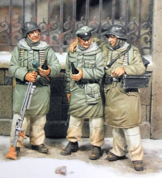 1/35 3pcs Resin Model Kit German Soldiers Infantry Unpainted - Model-Fan-Store