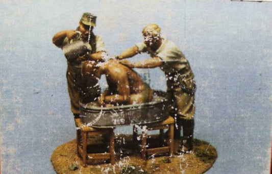 1/35 3pcs Resin Model Kit German Soldiers Taking Bath WW2 Unpainted - Model-Fan-Store