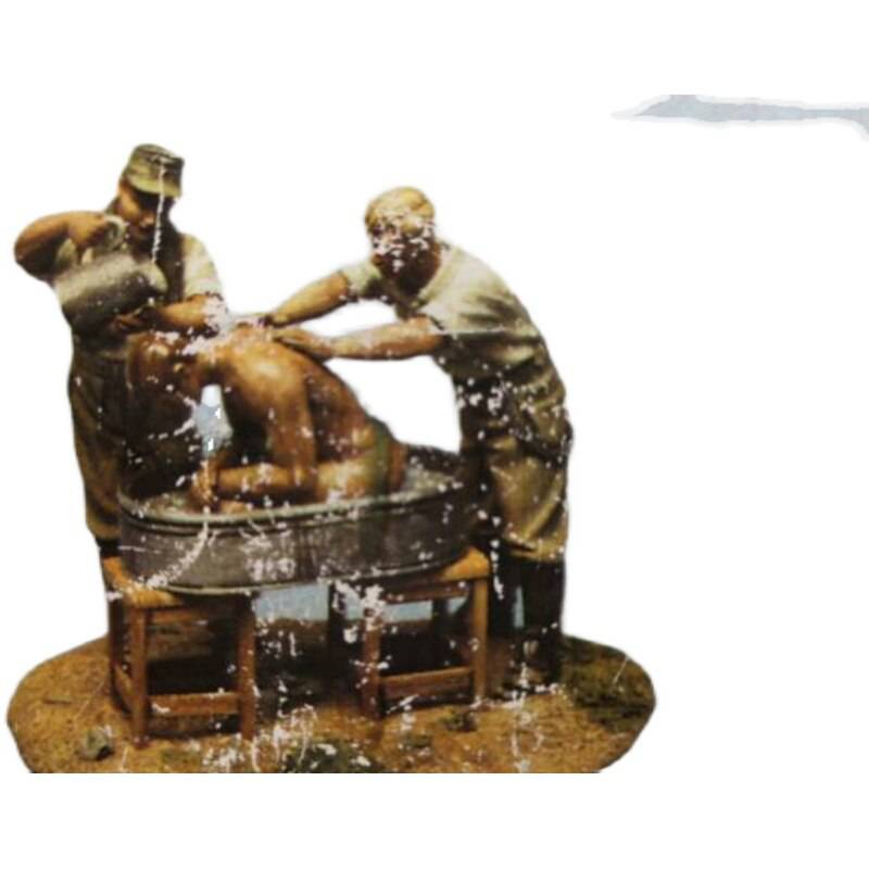 1/35 3pcs Resin Model Kit German Soldiers Taking Bath WW2 Unpainted - Model-Fan-Store