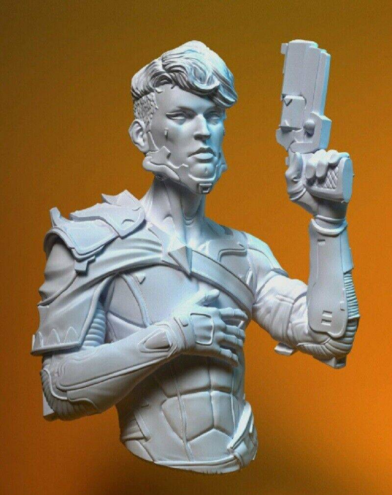 1/10 BUST Resin Cyberpunk Model Kit Warrior Space Mercenary Unpainted - Model-Fan-Store