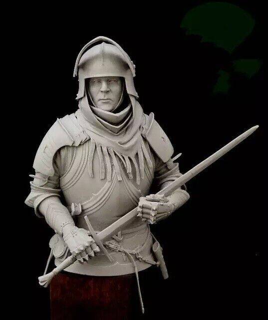 1/10 BUST Resin Model Kit Medieval Knight Heavy Swordsman Unpainted - Model-Fan-Store