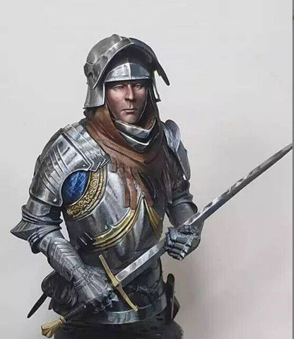 1/10 BUST Resin Model Kit Medieval Knight Heavy Swordsman Unpainted - Model-Fan-Store
