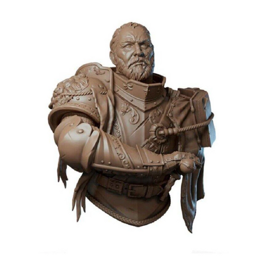 1/10 BUST Resin Model Kit Medieval Knight Paladin Warrior Unpainted - Model-Fan-Store