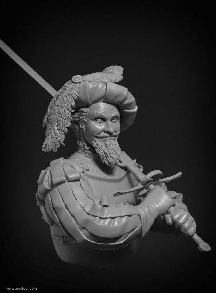 1/10 BUST Resin Model Kit Medieval Mercenary Patrician Unpainted - Model-Fan-Store