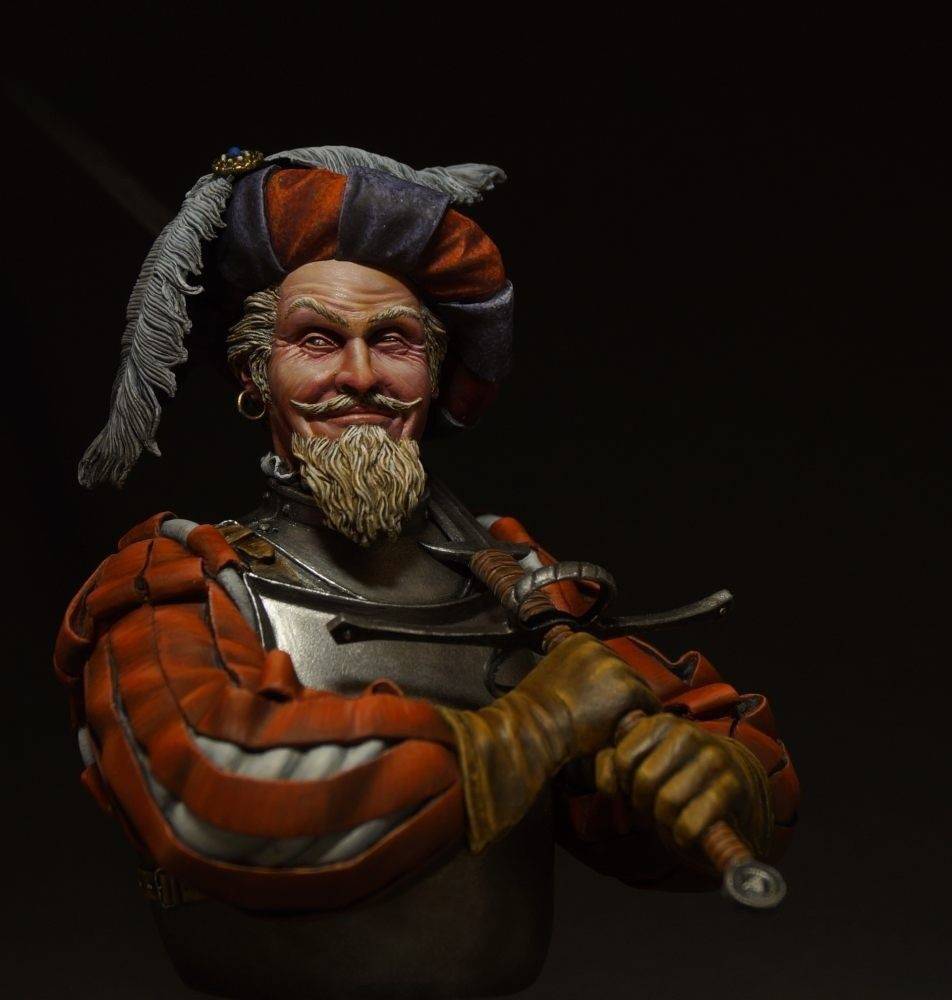 1/10 BUST Resin Model Kit Medieval Mercenary Patrician Unpainted - Model-Fan-Store