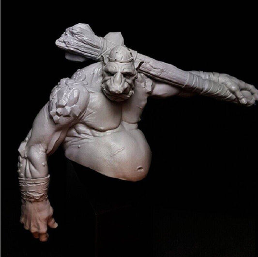 1/10 BUST Resin Model Kit Ogre Troll Warrior Fairy Tales Unpainted - Model-Fan-Store