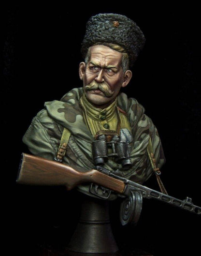 1/10 BUST Resin Model Kit Soviet Soldier Scout WW2 Unpainted A28 - Model-Fan-Store