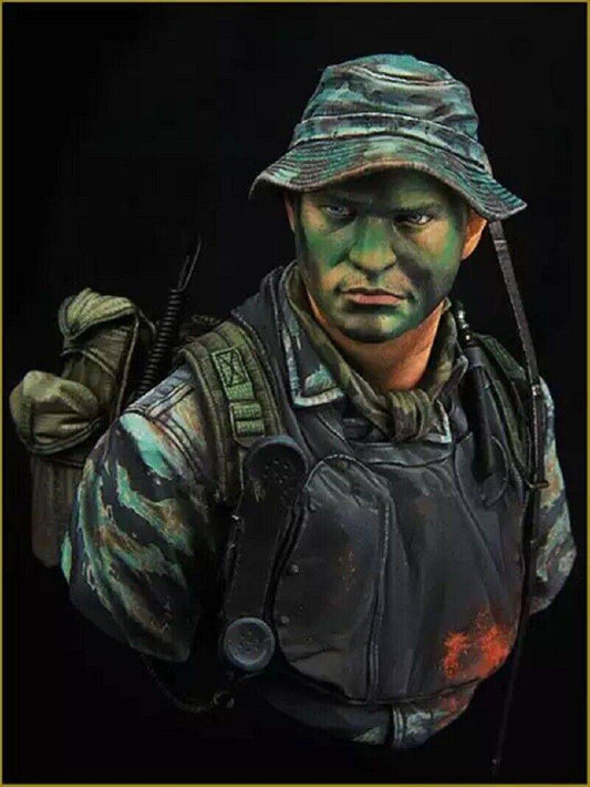 1/10 BUST Resin Model Kit Vietnam War US Army Soldier Unpainted - Model-Fan-Store