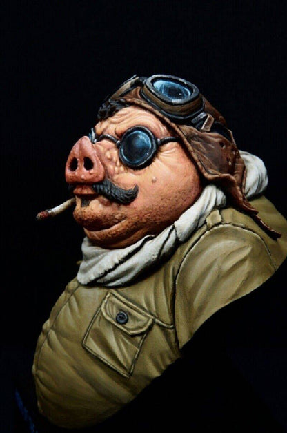 1/10 BUST Resin Steampunk Model Kit Pig Snout Post Apocalypse Unpainted - Model-Fan-Store