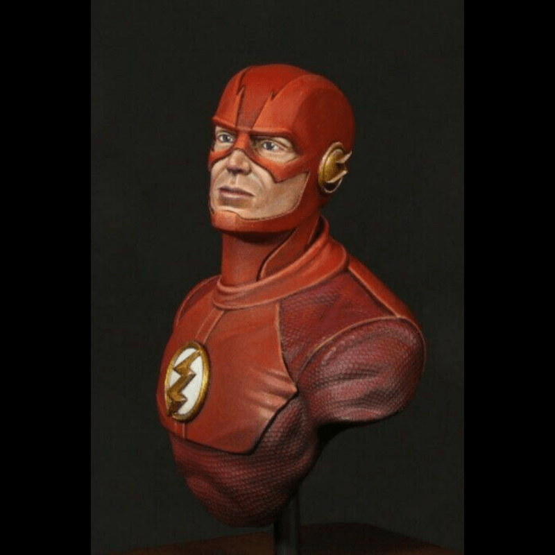 1/10 BUST Resin Superhero Model Kit Flash Lightning Unpainted