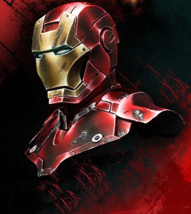 1/10 BUST Resin Superhero Model Kit Iron Man Avengers Unpainted - Model-Fan-Store