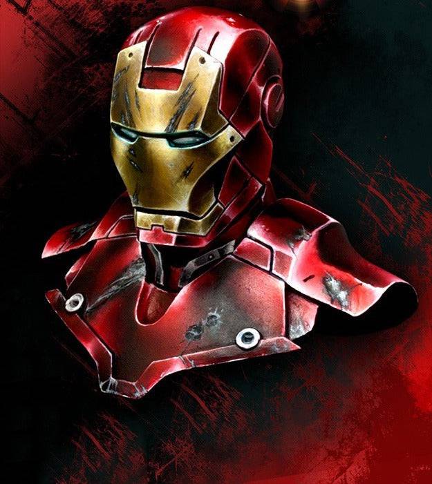 1/10 BUST Resin Superhero Model Kit Iron Man Avengers Unpainted - Model-Fan-Store