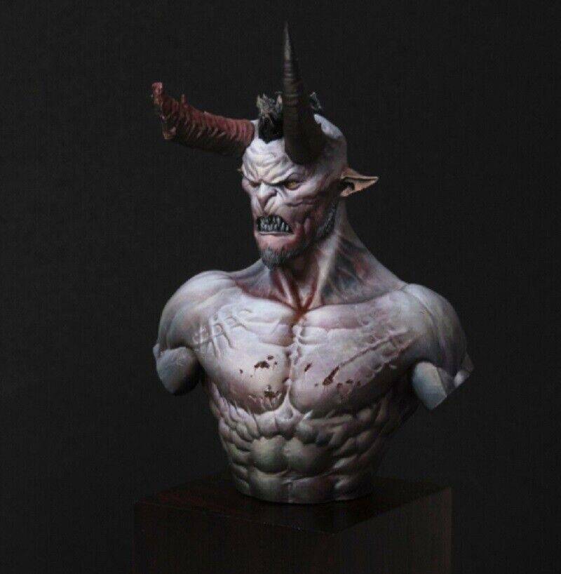 1/12 BUST 75mm Resin Model Kit Demon Devil Fantasy Unpainted - Model-Fan-Store