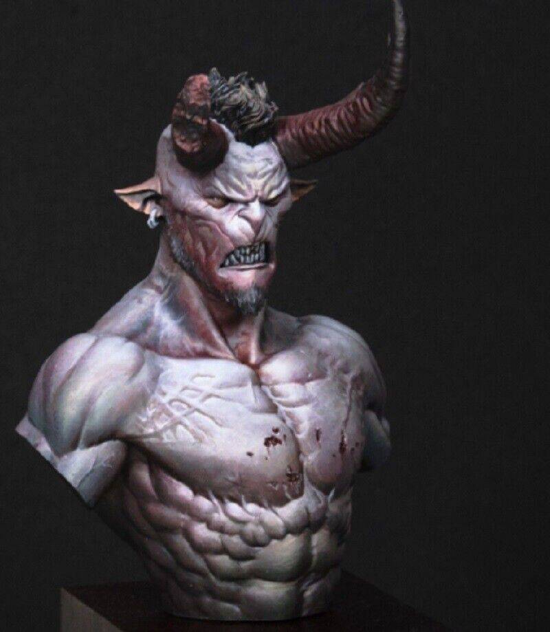 1/12 BUST 75mm Resin Model Kit Demon Devil Fantasy Unpainted - Model-Fan-Store