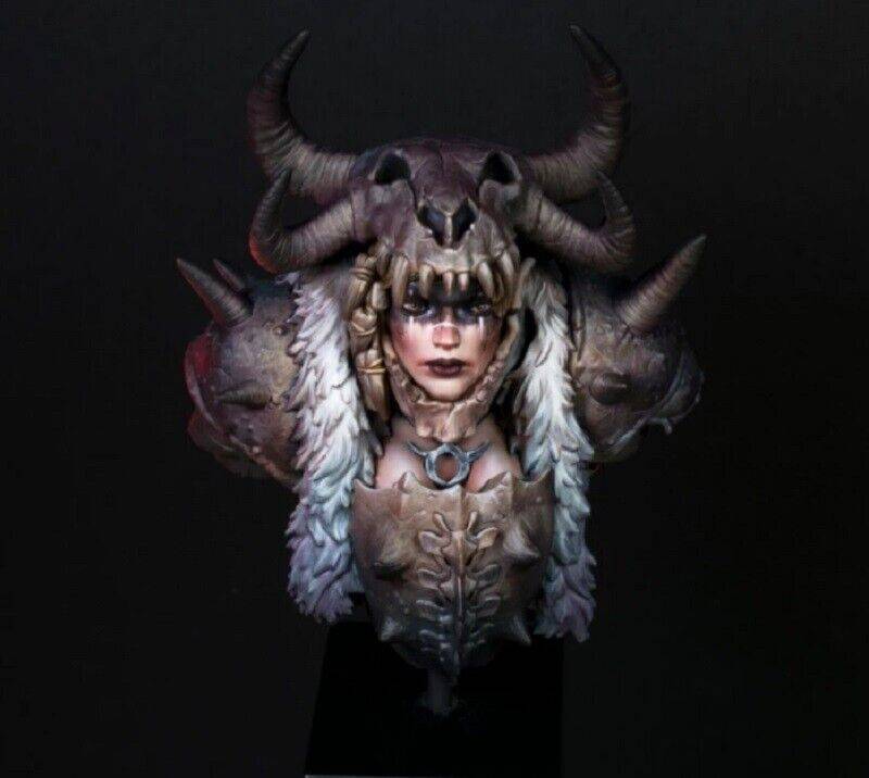 1/12 BUST Resin Model Kit Beautiful Girl Barbarian Princess Unpainted - Model-Fan-Store