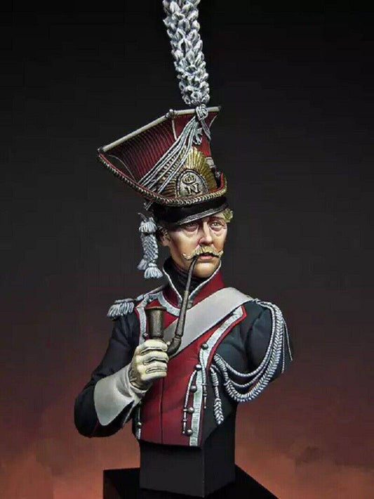 1/12 BUST Resin Model Kit Napoleonic Wars Polish Cavalryman Unpainted - Model-Fan-Store
