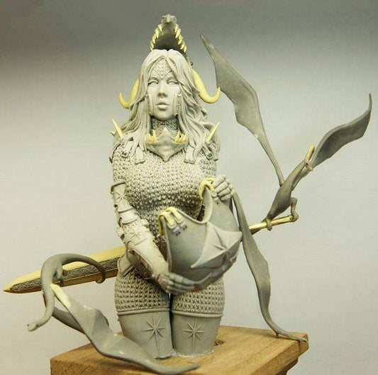 1/9 BUST Resin Model Kit Beautiful Girl Dragon Age Hunter Warrior Unpainted - Model-Fan-Store