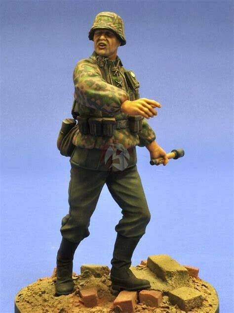 1/16 Resin Model Kit German Soldier Grenadier WW2 Unpainted - Model-Fan-Store