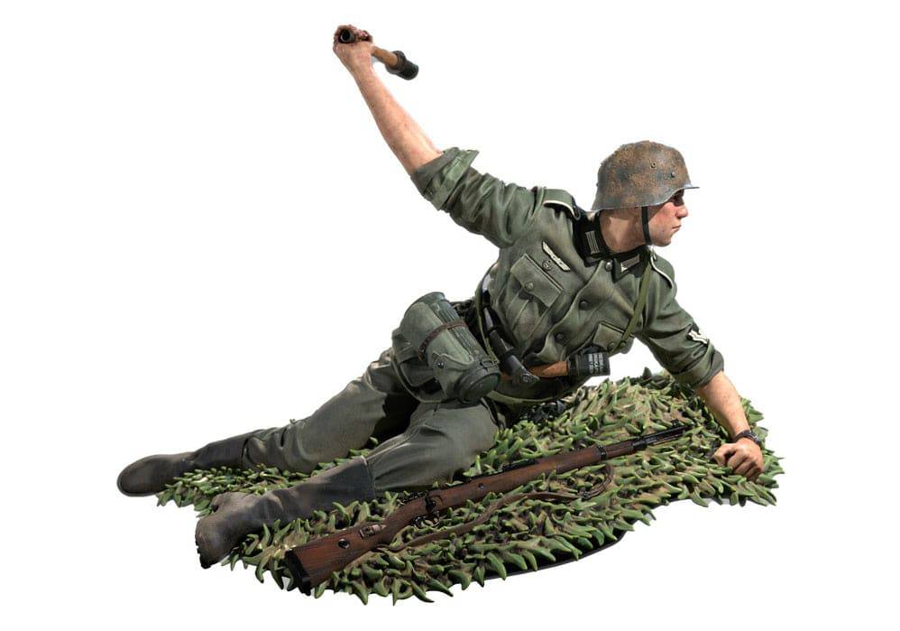 1/16 Resin Model Kit German Soldier Grenadier WW2 Unpainted - Model-Fan-Store