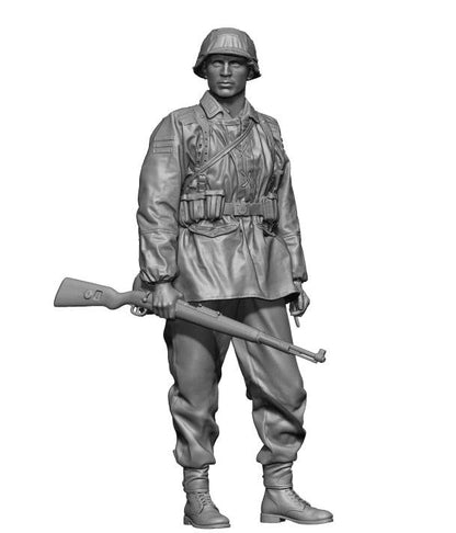 1/16 Resin Model Kit German Soldier Rifleman WW2 Unpainred - Model-Fan-Store