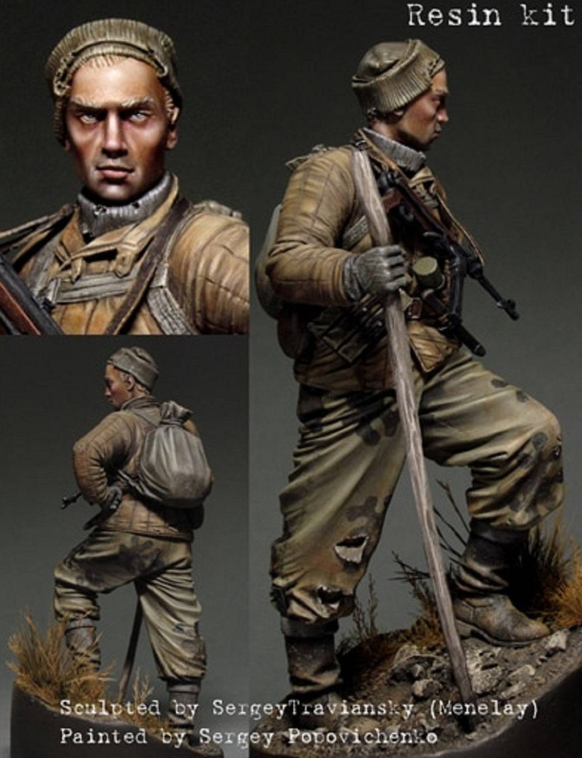 1/16 Resin Model Kit Soviet Soldier Highlander Scout WW2 Unpainted - Model-Fan-Store