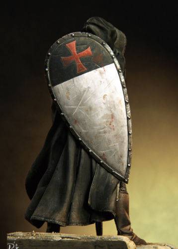 1/20 90mm Resin Model Kit Medieval Knight Templar Sergeant Unpainted - Model-Fan-Store