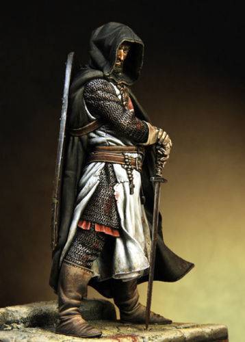 1/20 90mm Resin Model Kit Medieval Knight Templar Sergeant Unpainted - Model-Fan-Store