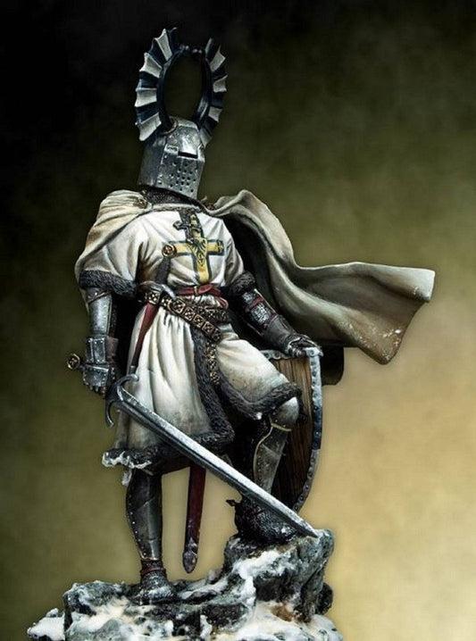 1/20 90mm Resin Model Kit Medieval Knight Teutonic Warrior Unpainted - Model-Fan-Store