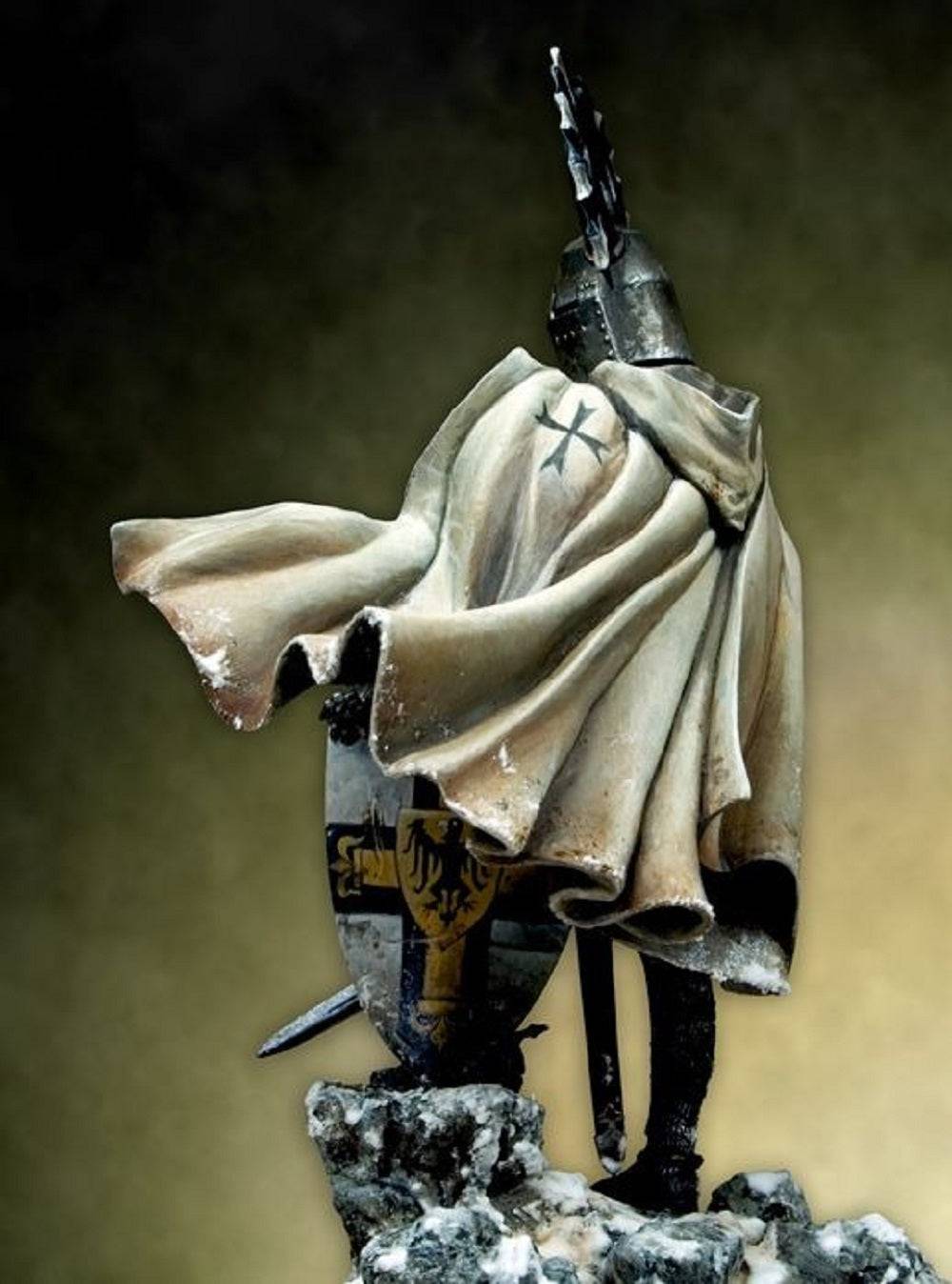1/20 90mm Resin Model Kit Medieval Knight Teutonic Warrior Unpainted - Model-Fan-Store