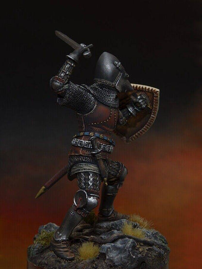 1/24 Resin Model Kit European Medieval Knight Warrior Unpainted - Model-Fan-Store