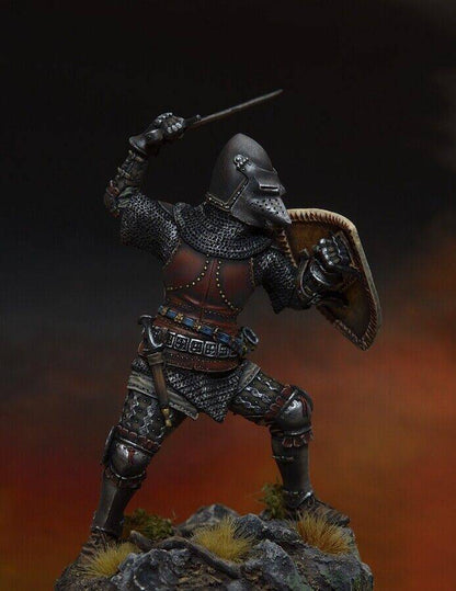 1/24 Resin Model Kit European Medieval Knight Warrior Unpainted - Model-Fan-Store