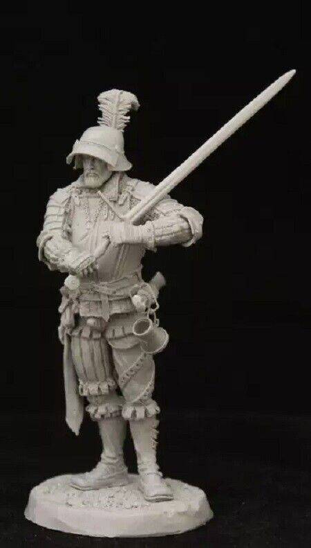 1/24 Resin Model Kit Friesian Pirate Spanish Conquistador Unpainted - Model-Fan-Store