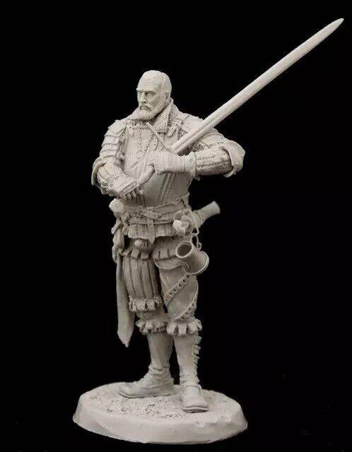 1/24 Resin Model Kit Friesian Pirate Spanish Conquistador Unpainted - Model-Fan-Store