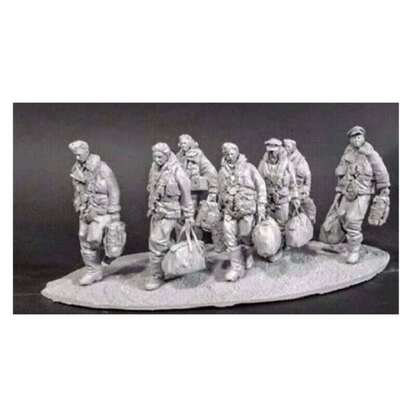 1/32 7pcs Resin Model Kit British Soldiers Bomber Crews WW2 Unpainted - Model-Fan-Store