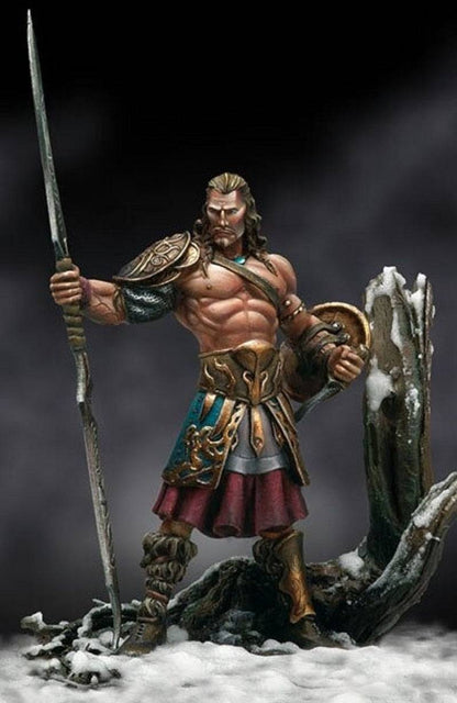 1/32 Resin Model Kit Warrior Barbarian Hector Fantasy Unpainted - Model-Fan-Store