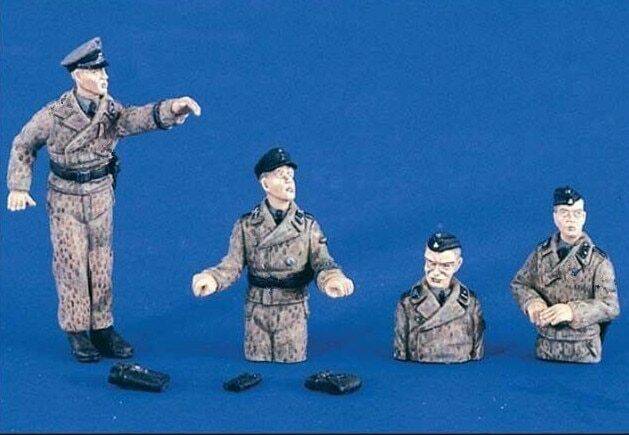 1/35 4pcs Resin Model Kit German Soldiers Tank Crew WW2 Unpainted - Model-Fan-Store