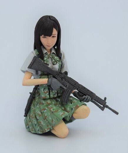 1/35 Resin Model Kit Japanise Girl Shooter Fantasy Unpainted - Model-Fan-Store