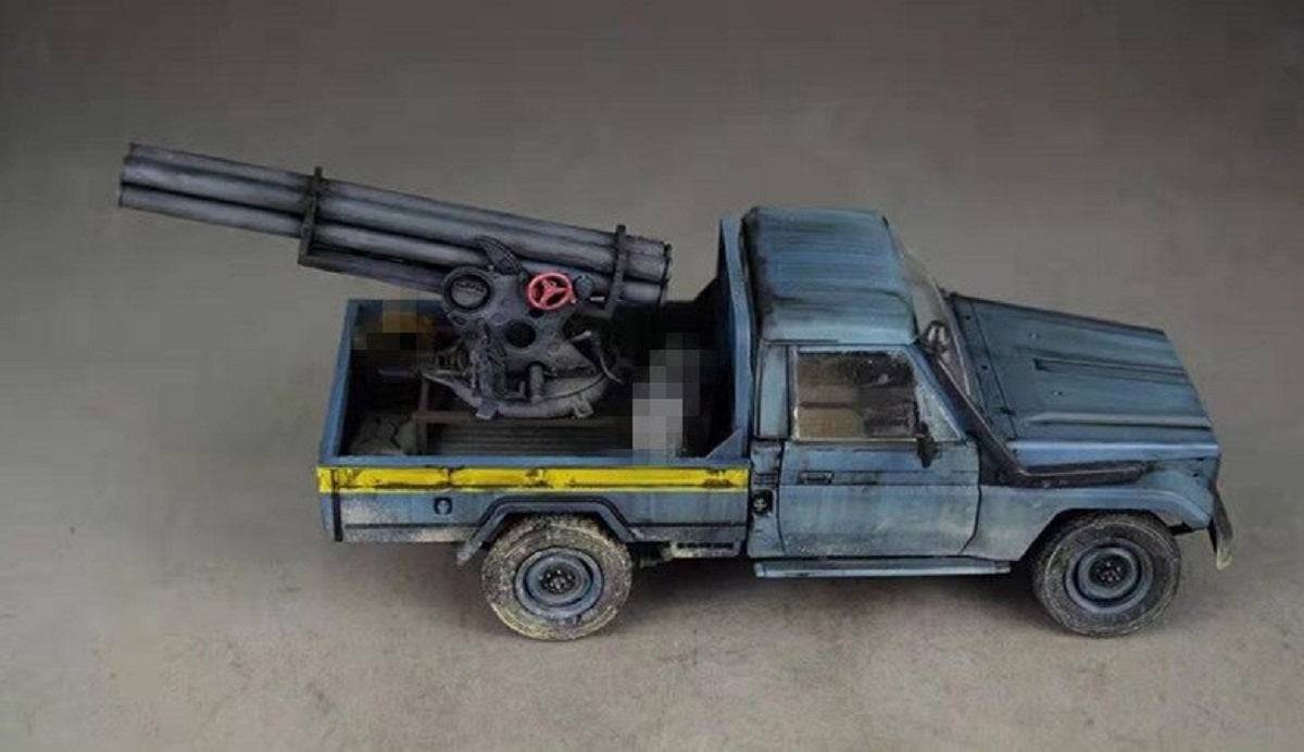 1/35 Resin Model Kit Terrorist Gun (only gun no car) Unpainted - Model-Fan-Store