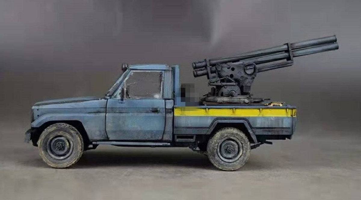 1/35 Resin Model Kit Terrorist Gun (only gun no car) Unpainted - Model-Fan-Store