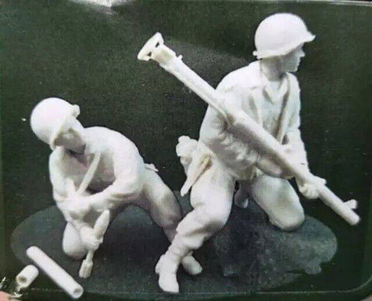 1/35 Resin Model Kit US Soldiers Firing WW2 Unpainted - Model-Fan-Store