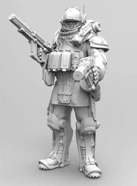 1/35 Resin Steampunk Model Kit Soldier Space Marine Unpainted - Model-Fan-Store