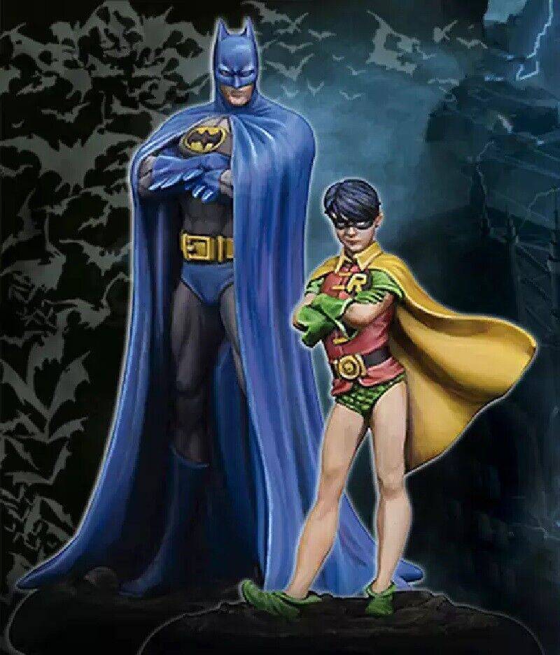 35mm 2pcs Resin Superhero Model Kit Batman & Robin Unpainted - Model-Fan-Store