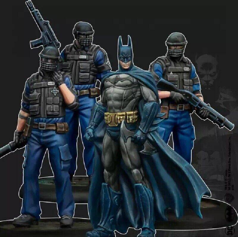 35mm 4pcs Resin Superhero Model Kit Batman and Police Unpainted - Model-Fan-Store