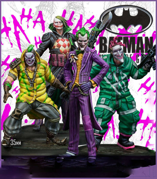 35mm 4pcs Resin Superhero Model Kit Joker Crew Unpainted - Model-Fan-Store