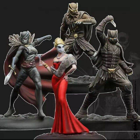 35mm 4pcs Resin Superhero Model Kit The Parliament Unpainted - Model-Fan-Store