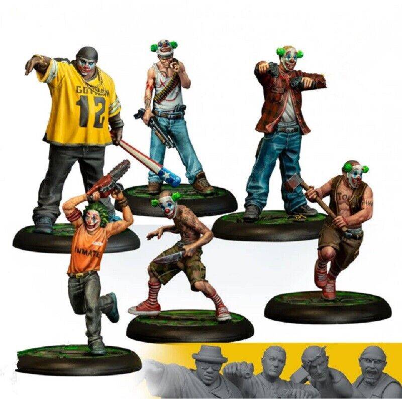 35mm 6pcs Resin Superhero Model Kit Joker Crew Criminals Unpainted - Model-Fan-Store